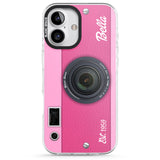 iPhone 16 Pro Max Personalised Pink Dream Camera Black Impact Phone Case