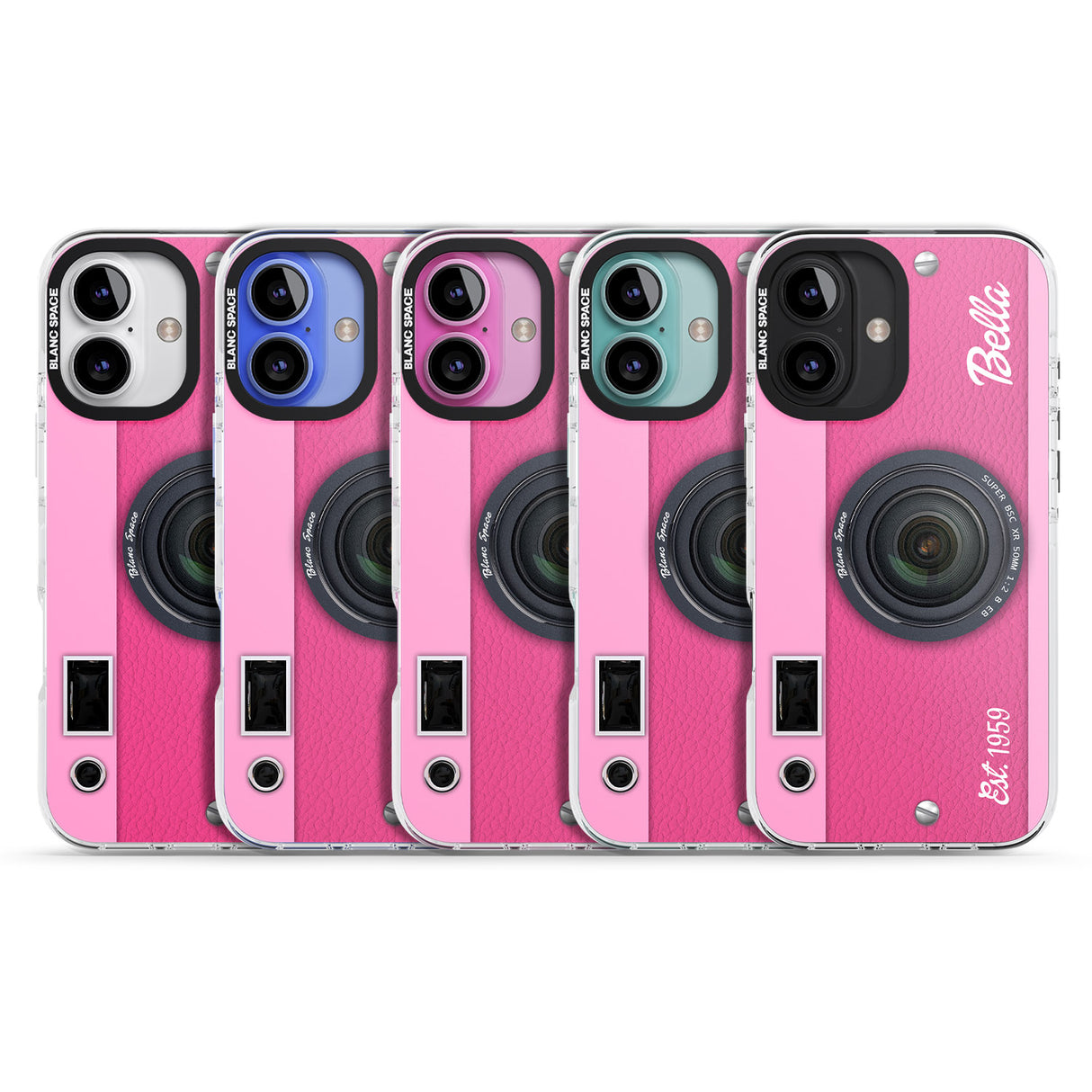 iPhone 16 Pro Max Personalised Pink Dream Camera Black Impact Phone Case