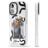 iPhone 16 Pro Max Personalised Snake Instant Photo Black Impact Phone Case