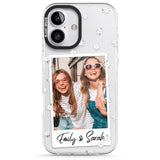 iPhone 16 Pro Max Personalised Daisy Instant Photo Black Impact Phone Case