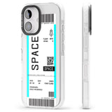 iPhone 16 Pro Max Personalised Space Space Travel Ticket Black Impact Phone Case