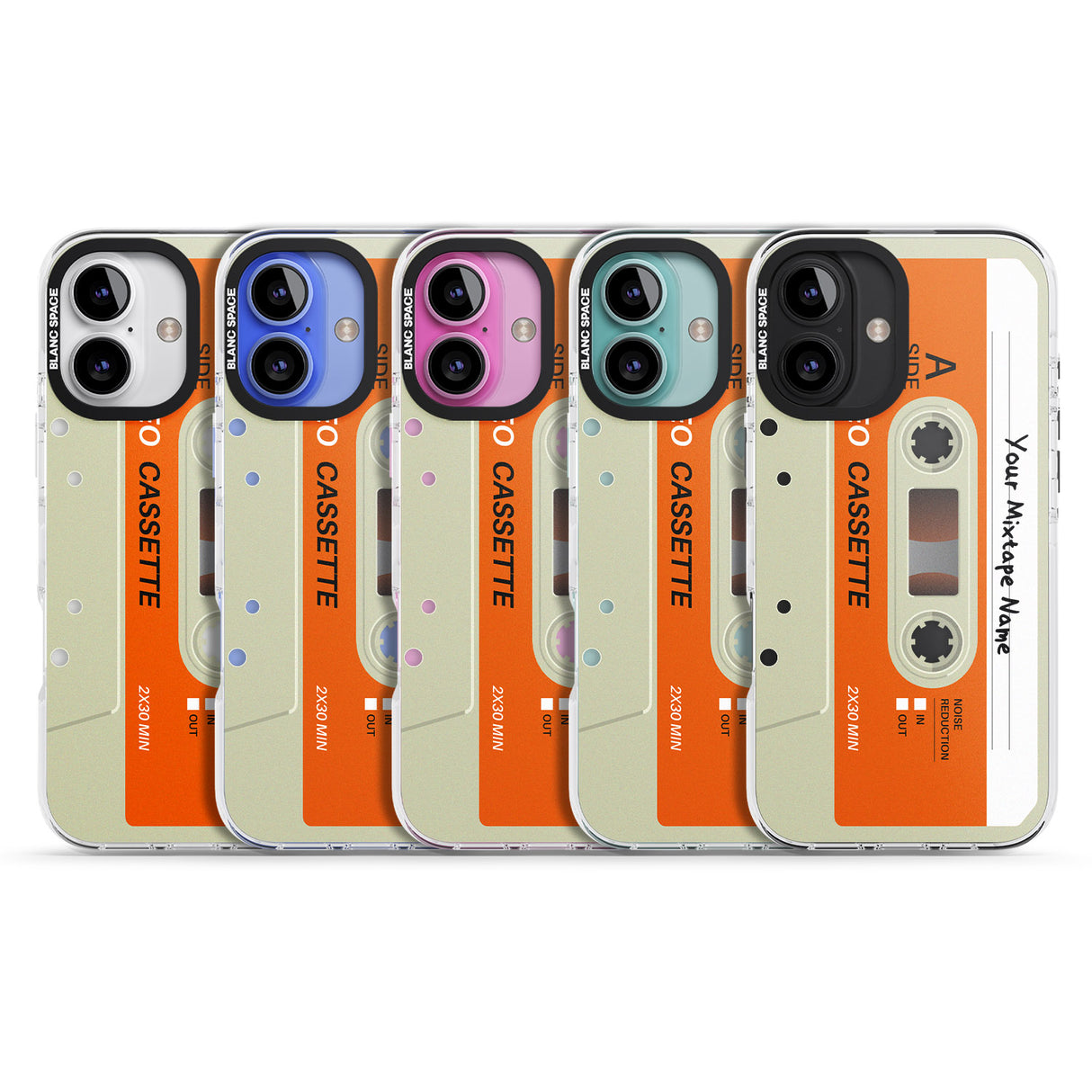 iPhone 16 Pro Max Personalised Classic Cassette Black Impact Phone Case