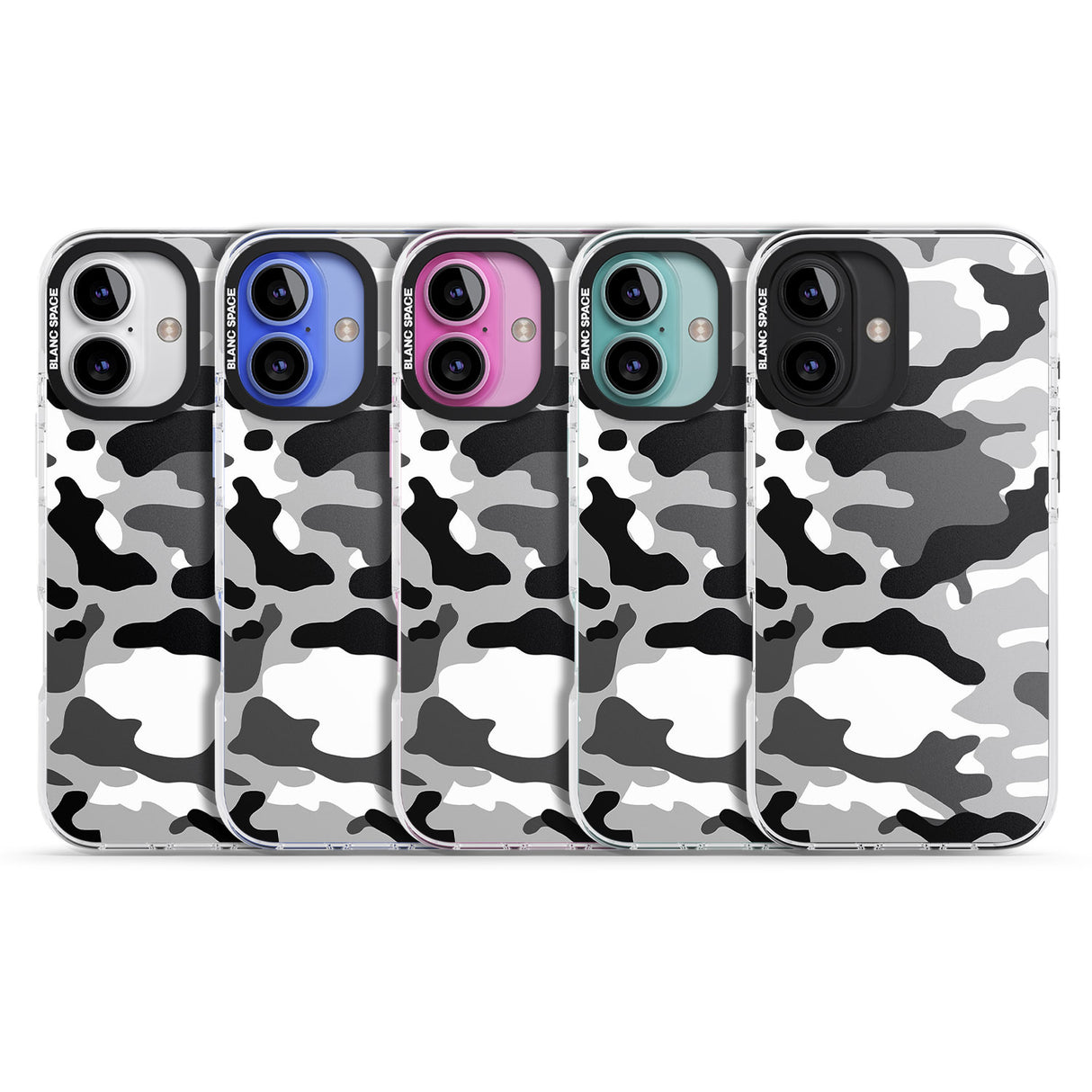 iPhone 16 Pro Max Grey Black Urban Camo Black Impact Phone Case