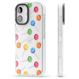 iPhone 16 Pro Max Lollipop Pattern Black Impact Phone Case