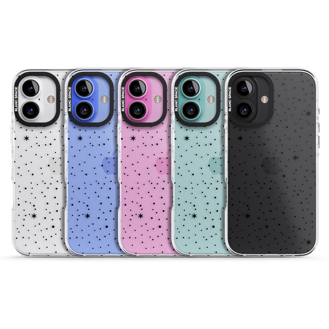 iPhone 16 Pro Max Celestial Starry Sky Black Impact Phone Case