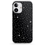 iPhone 16 Pro Max Celestial Cut-Out Stars Black Impact Phone Case