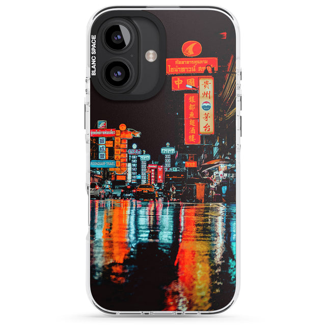 iPhone 16 Pro Max Neon City Black Impact Phone Case