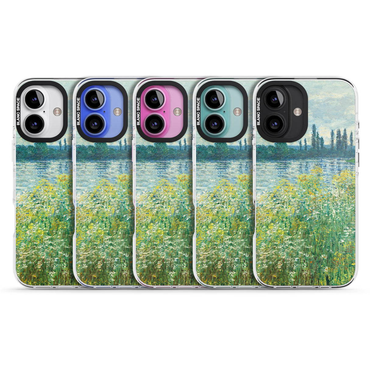 iPhone 16 Pro Max Banks of the Seine by Claude Monet Black Impact Phone Case