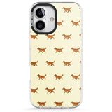 iPhone 16 Pro Max Golden Retriever Dog Pattern Black Impact Phone Case