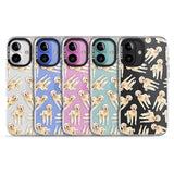 iPhone 16 Pro Max Goldendoodle Watercolour Dog Pattern Black Impact Phone Case