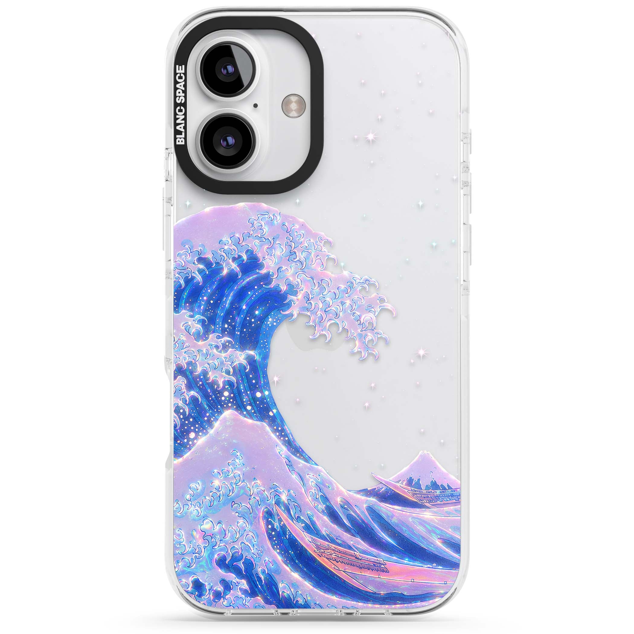 The Great Wave In Opal japanese iPhone case | Clear Impact case for iPhone 16, iPhone 16 Plus