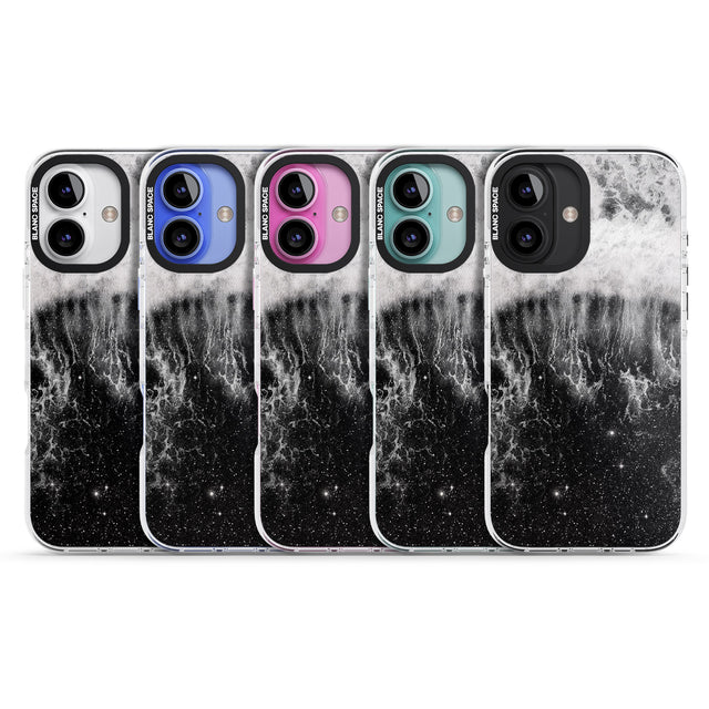 iPhone 16 Pro Max Ocean Wave Galaxy Print Black Impact Phone Case