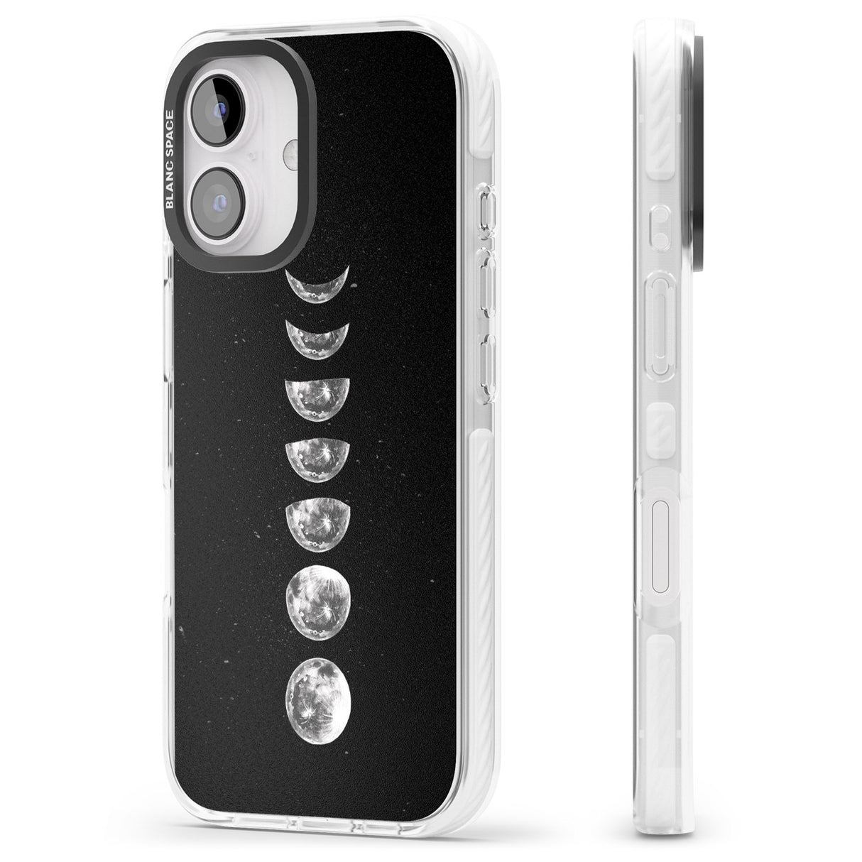 iPhone 16 Pro Max Light Watercolour Moons Black Impact Phone Case