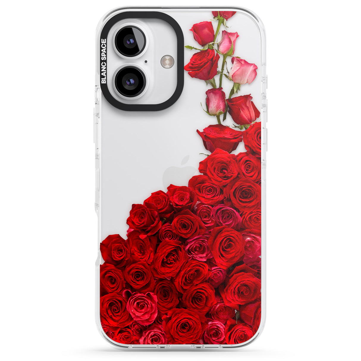 iPhone 16 Pro Max Floral Roses Black Impact Phone Case