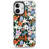 iPhone 16 Pro Max Springtime Meadow: Solid Black Impact Phone Case