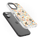 iPhone 16 Pro Max Busy Floral Mix: Transparent Black Impact Phone Case