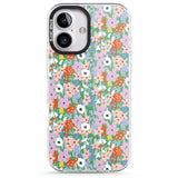 iPhone 16 Pro Max Jazzy Floral Mix: Transparent Black Impact Phone Case