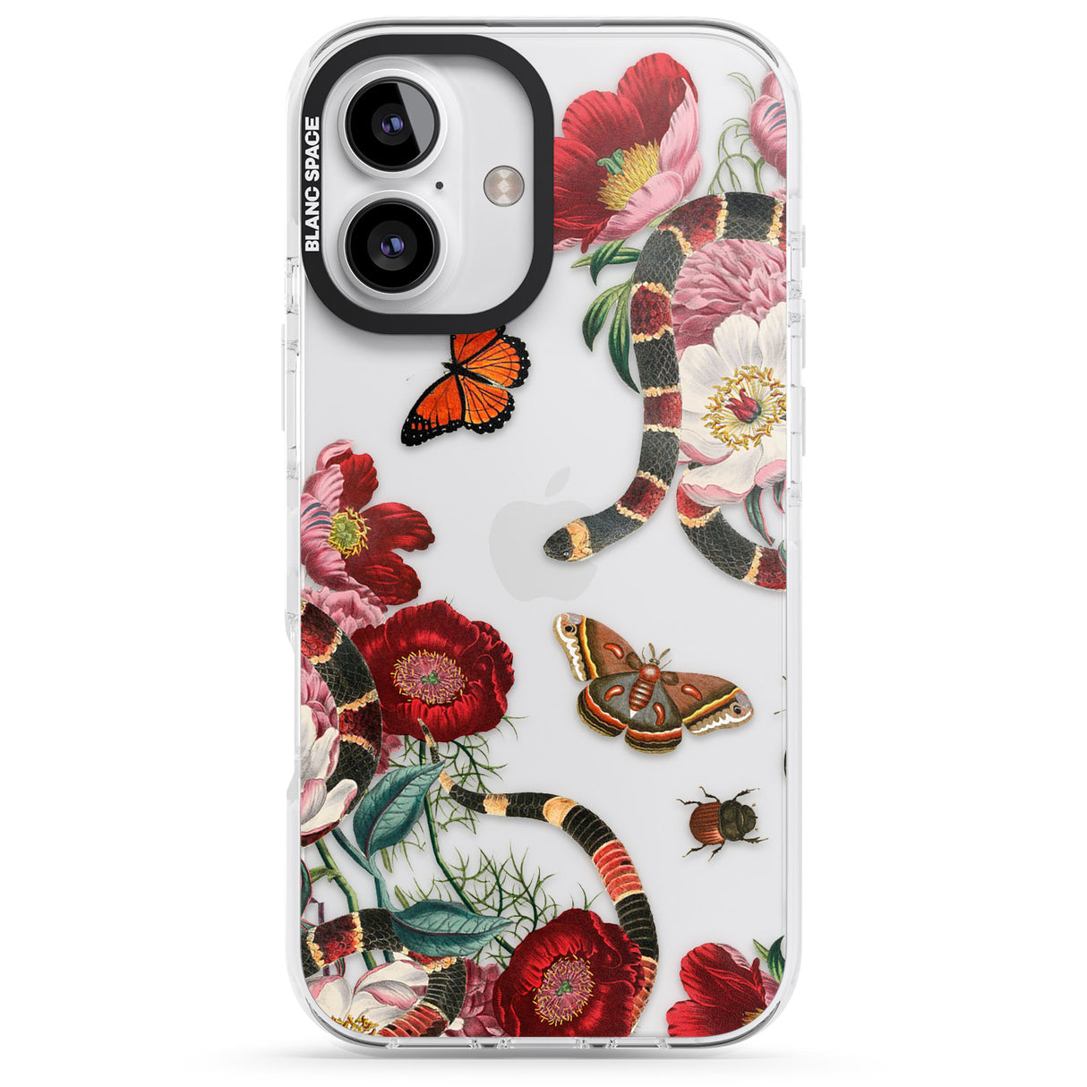 iPhone 16 Pro Max Botanical Snake Black Impact Phone Case