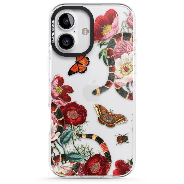 iPhone 16 Pro Max Botanical Snake Black Impact Phone Case