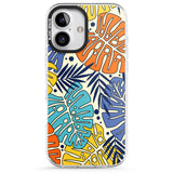 iPhone 16 Pro Max Beach Leaves Black Impact Phone Case