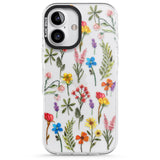 iPhone 16 Pro Max Spring Botanicals Black Impact Phone Case