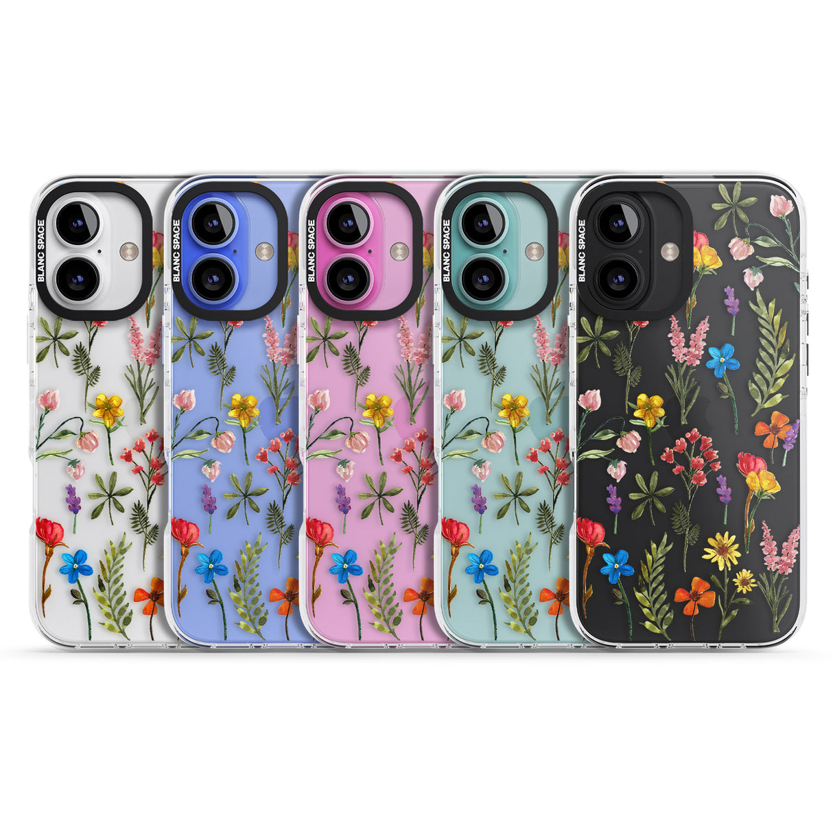 iPhone 16 Pro Max Spring Botanicals Black Impact Phone Case