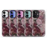 iPhone 16 Pro Max Be a Wildflower Floral Quote Black Impact Phone Case