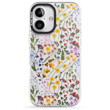 iPhone 16 Pro Max Wildflower Black Impact Phone Case