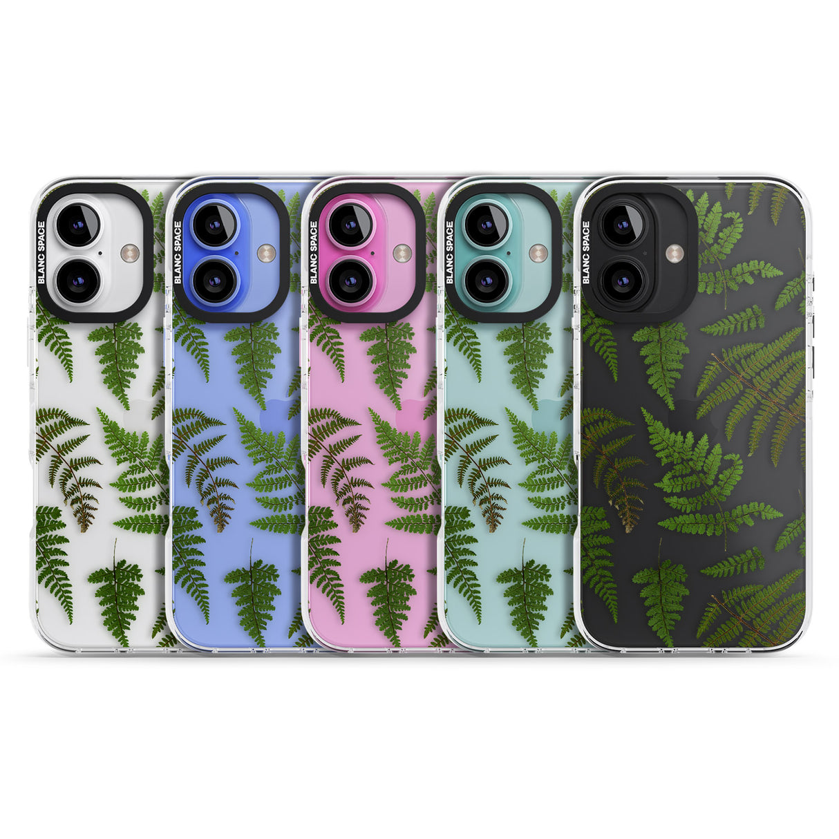 iPhone 16 Pro Max Leafy Ferns Black Impact Phone Case