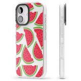 iPhone 16 Pro Max Watermelon Pattern Black Impact Phone Case