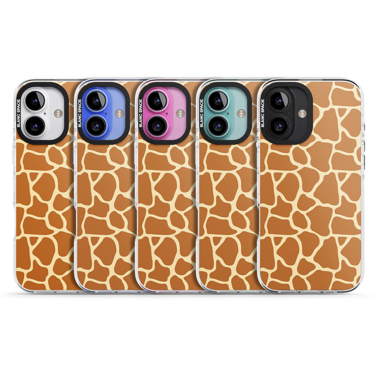 iPhone 16 Pro Max Giraffe Pattern Black Impact Phone Case