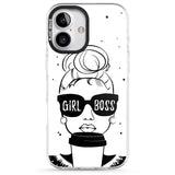 iPhone 16 Pro Max Girl Boss Black Impact Phone Case