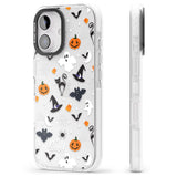 iPhone 16 Pro Max Halloween Mix Pattern Black Impact Phone Case