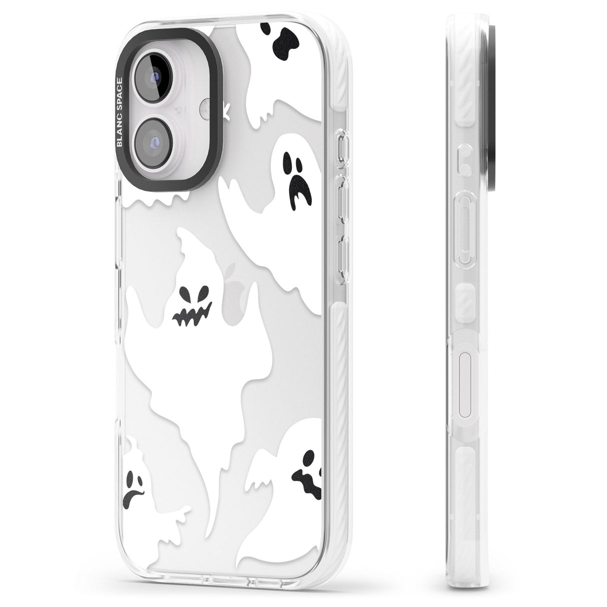 iPhone 16 Pro Max Ghost Pattern Black Impact Phone Case