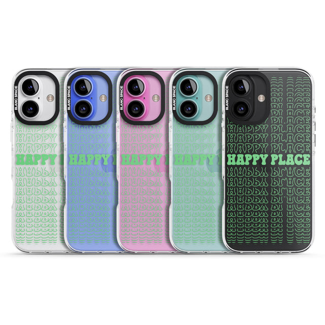 iPhone 16 Pro Max Happy Place (Green) Clear Impact Phone Case + Magsafe