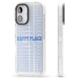 iPhone 16 Pro Max Happy Place (Blue) Black Impact Phone Case + Magsafe