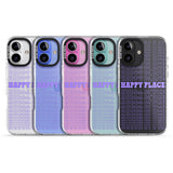 iPhone 16 Pro Max Happy Place (Purple) Black Impact Phone Case + Magsafe