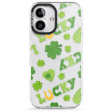 iPhone 16 Pro Max Lucky Irish Clover Black Impact Phone Case