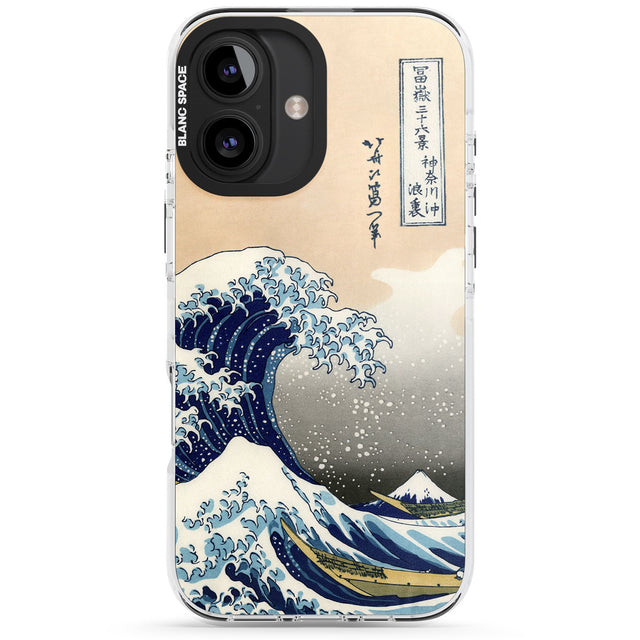 Great Wave Impact Phone Case for iPhone 16, iPhone 16 Plus