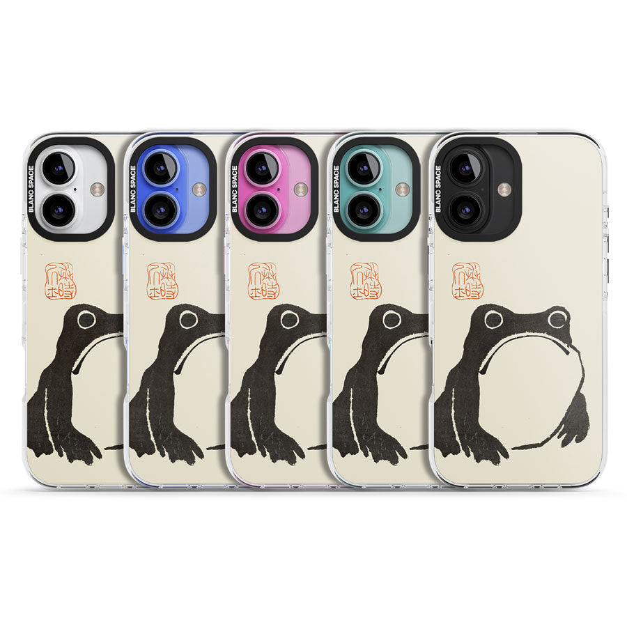 Matsumoto Hoji Frog Impact Phone Case for iPhone 16, iPhone 16 Plus