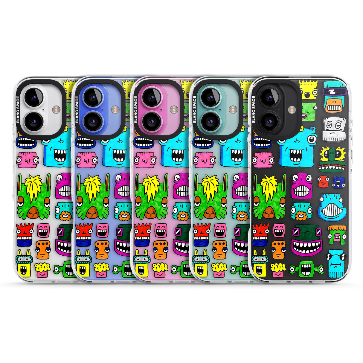 iPhone 16 Pro Max Burst Heads Colour Black Impact Phone Case