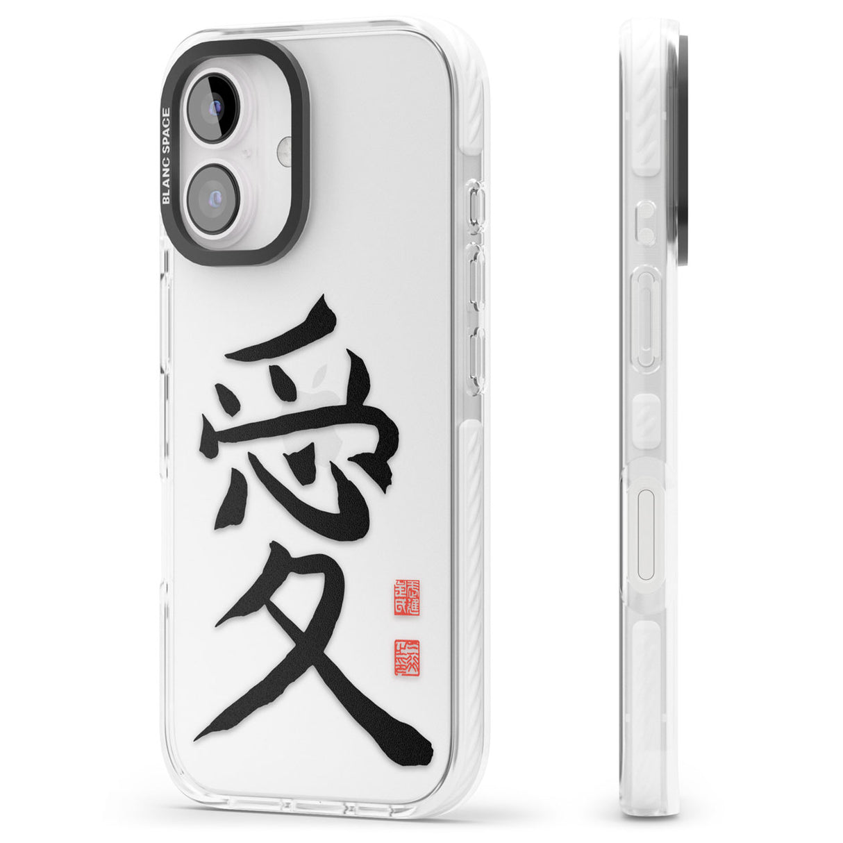 Japanese Kanji - Love Impact Phone Case for iPhone 16, iPhone 16 Plus