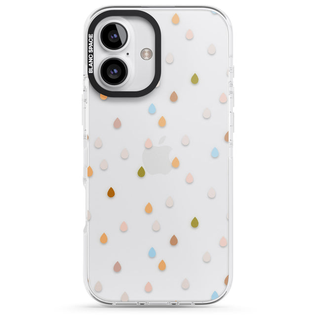 iPhone 16 Pro Max Raindrops Black Impact Phone Case