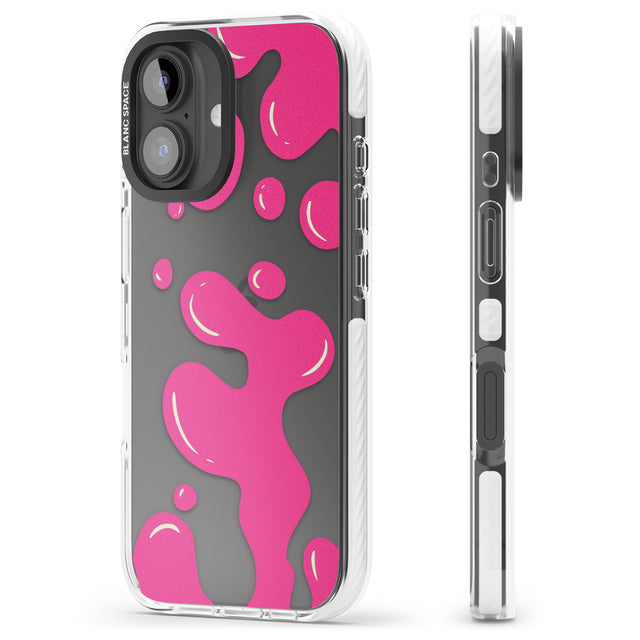 iPhone 16 Pro Max Pink Lava Lamp Black Impact Phone Case