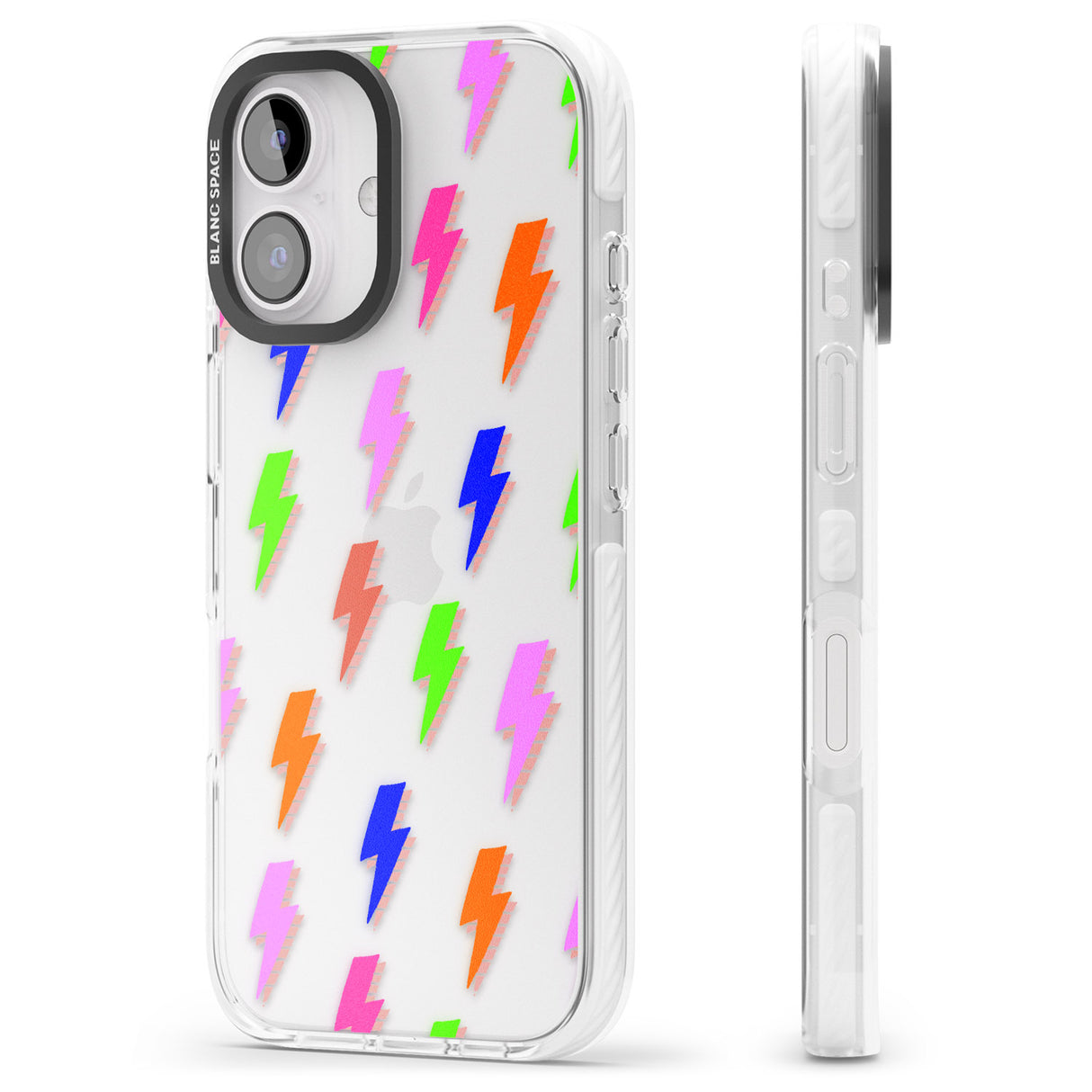 iPhone 16 Pro Max Rainbow Pop Lightning Black Impact Phone Case