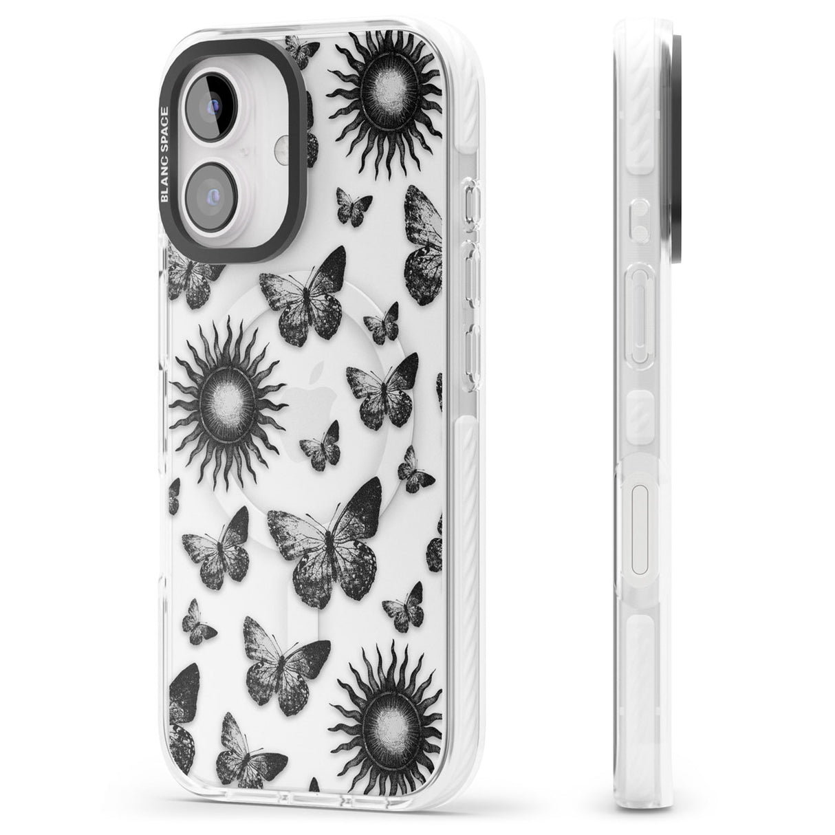 Butterflies & Suns Impact Magsafe Phone Case for iPhone 16, iPhone 16 Plus