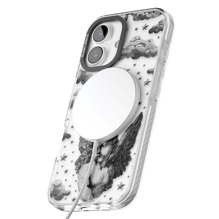 Celestial Cherub Impact Magsafe Phone Case for iPhone 16, iPhone 16 Plus