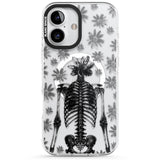 Skeleton Flower Impact Magsafe Phone Case for iPhone 16, iPhone 16 Plus