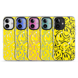 iPhone 16 Pro Max Yellow Acid Faces Black Impact Phone Case