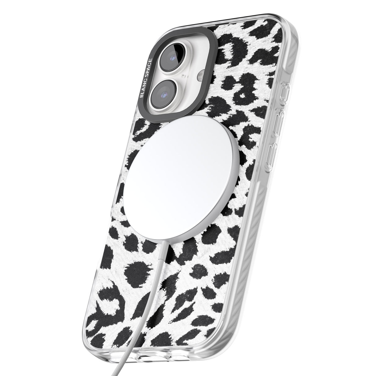 iPhone 16 Pro Max Rar Leopard Print White Black Impact Phone Case